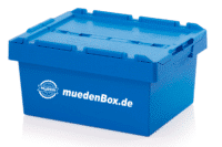 MüdenBox blau geschlossen mit Siegel