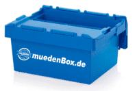 MüdenBox blau halbgeöffnet