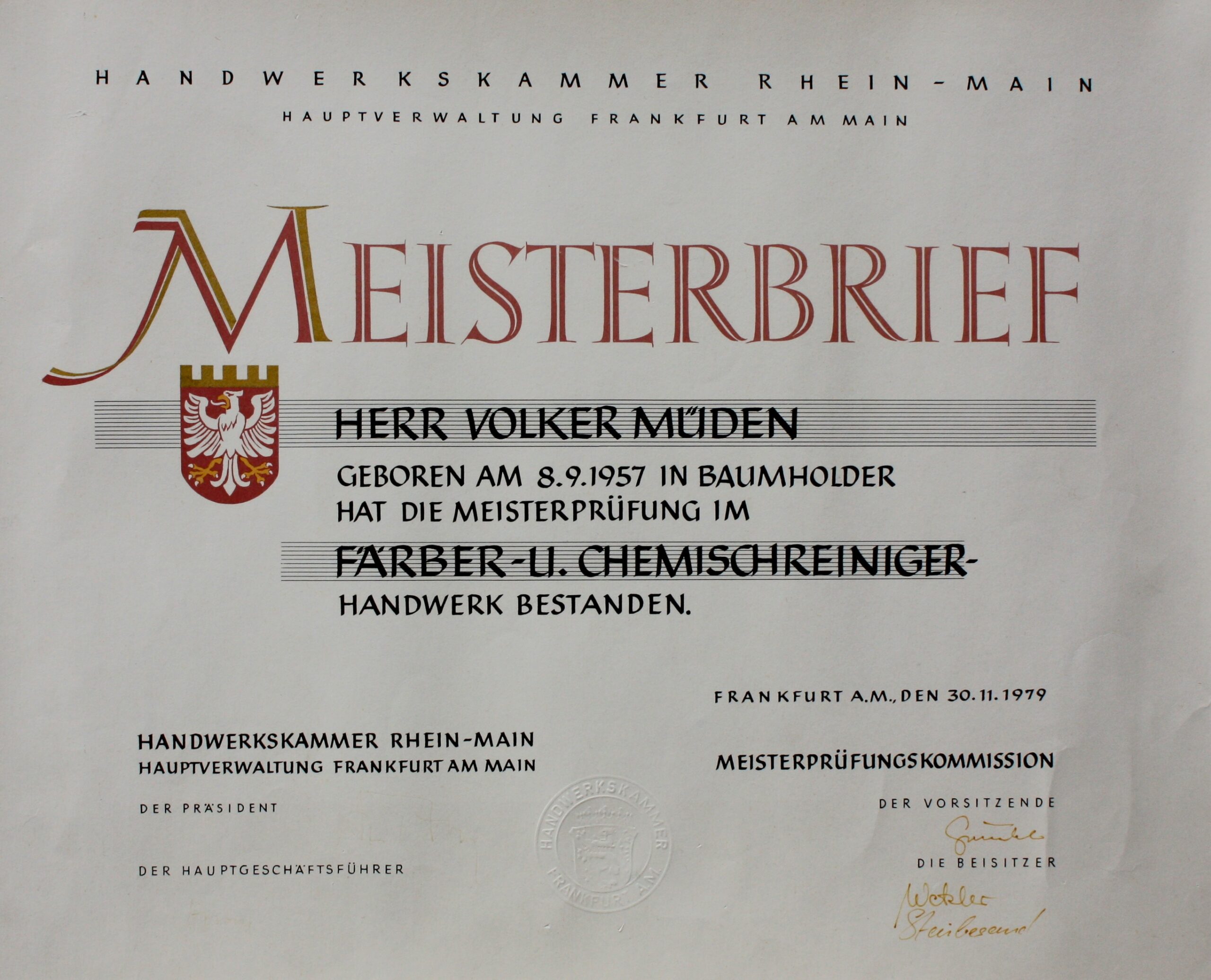 Urkunde-Meisterbrief Chemischreiniger_9536
